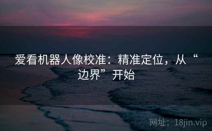 爱看机器人像校准：精准定位，从“边界”开始